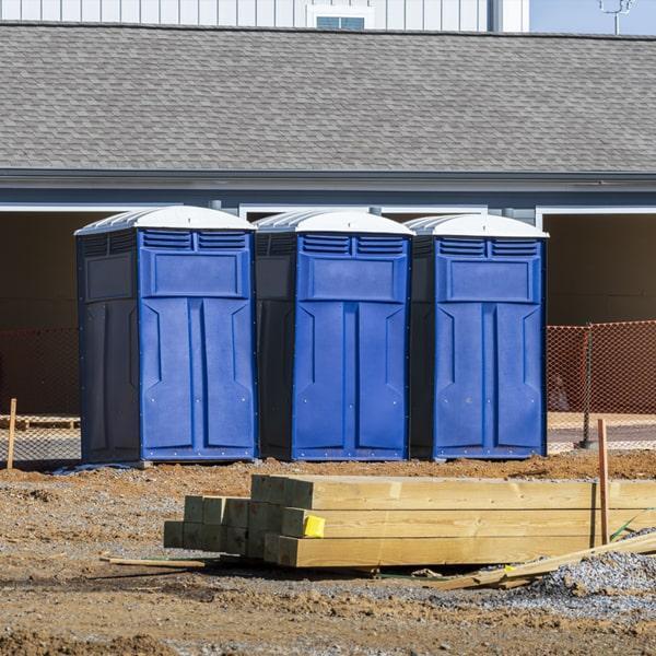 Heavy-duty construction site porta potty in Potsdam, New York